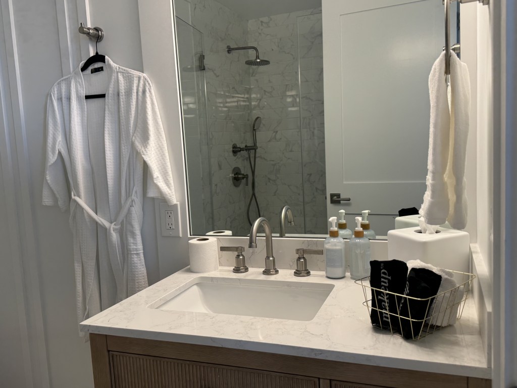 Image shows how the team left an AirBNB for a guest.